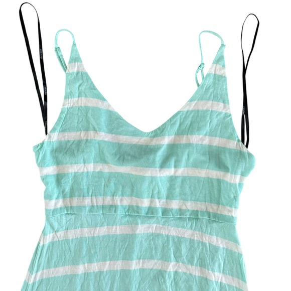 Striped Maxi Dress Sleeveless Casual Summer Beach Cover‎ Up - Picture 1 of 8